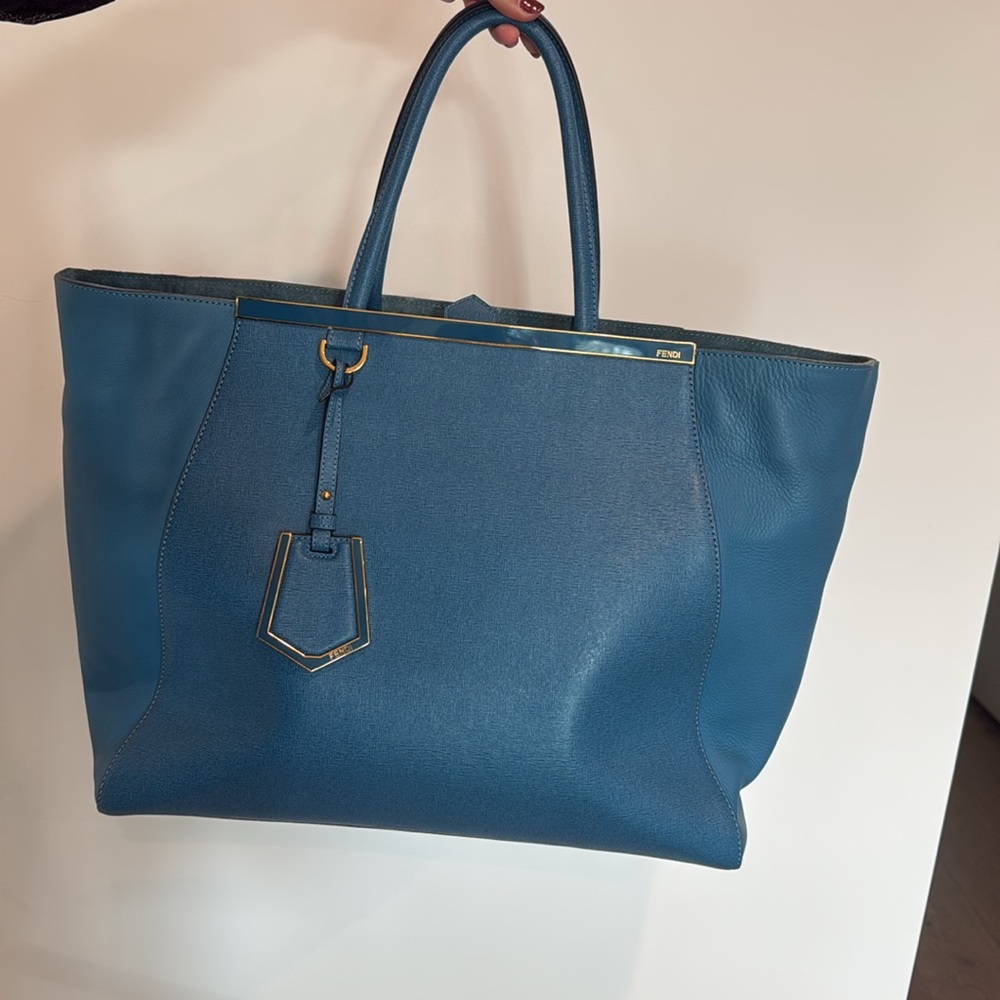 Fendi Two Way Blue Bag - Picture 3 of 7
